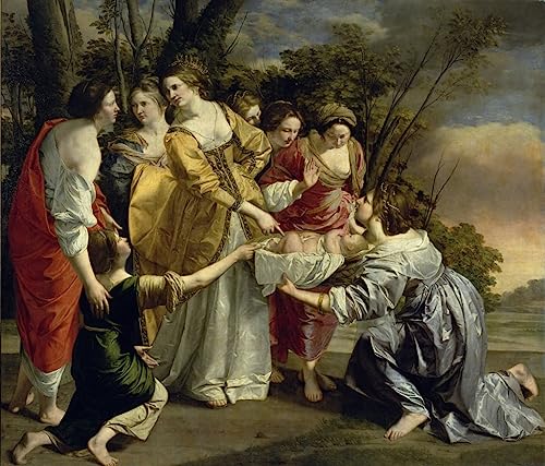 Peinture sur Toile Moïse Gentileschi Solution Déco Chambre Élégante