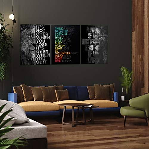 Motivational Office Wall Art Inspirational Canvas Wall Art Hustle Posters Wall Decor Entrepreneur Quote Wall Paintings Picture 3 Pieces Artwork for Bedroom Home Decor Wooden Framed (36”Wx16”H) 6 Motivational Office Wall Art Inspirational Canvas Wall Art Hustle Posters Wall Decor Entrepreneur Quote Wall Paintings Picture 3 Pieces Artwork for Bedroom Home Decor Wooden Framed (36”Wx16”H)