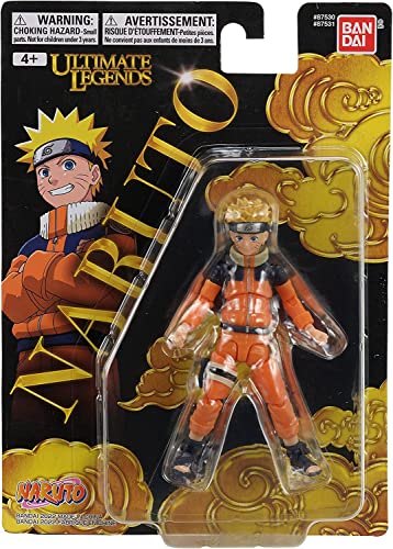 BANDAI Ultimate Legends - Figura de acción de Naruto | Figura de Anime Infantil de Naruto Uzumaki | Figura de Naruto de 12 cm con más de 15 Puntos de articulación coleccionables de Anime | Regalos de