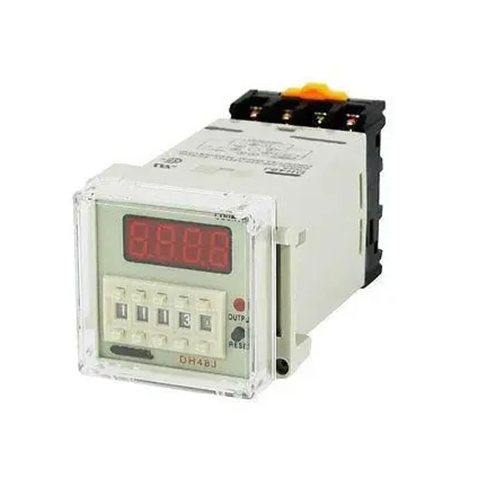 Relés DH48J 50/60 Hz 0-999900 LED programable Sensor preajustado Contador Relé Contador DPDT de 8 Pines (110 V)