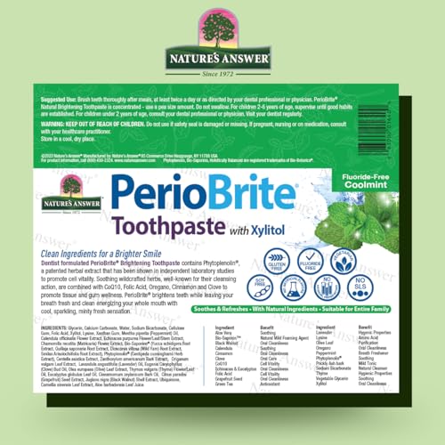 Nature's Answer Oral Health PerioBrite Toothpaste, Cool Mint 4 oz. (a) - 2pc by Nature's Answer – Ansicht 2