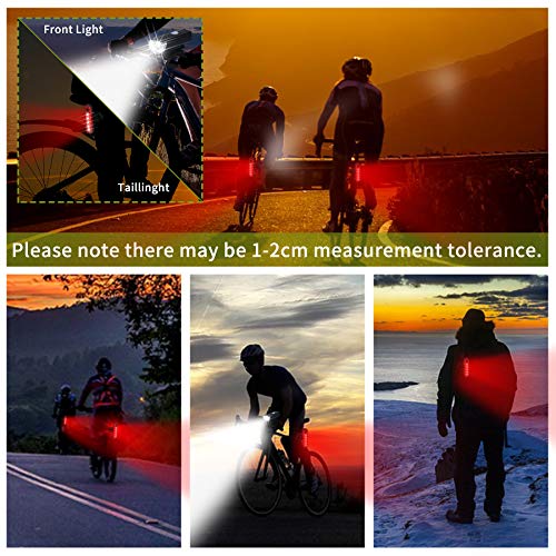 Ornalry Bicycle Accessories 4 PCs Include Bike Rearview Mirror, Rechargeable Bicycle Light Set - Front Headlight and Back Tailight, and 1 Bike Bell Brass (with 2 USB Cable) - Thumbnail 7