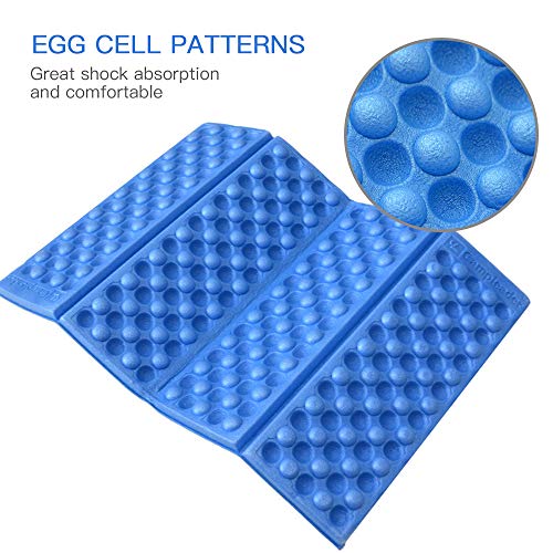 Ajcoflt Tapete de acampamento dobrável 39 27 cm, almofada de espuma de EVA, portátil, impermeável, p