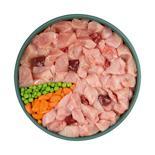 PURBELLO Hunde-Rolle Huhn mit Möhren & Erbsen - Monoprotein Hundefutter mit hohem Fleischanteil - Nassfutter für Hunde - Hundewurst schnittfest & getreidefrei - 8 x 200 g