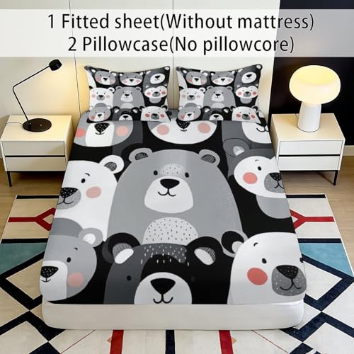 Drap housse ours 3D pour transformer une chambre d'enfant - 3