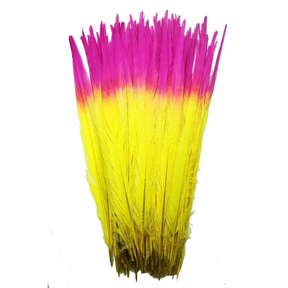 Natural Pheasant Feathers, Natural Multicolor Ringneck Pheasant Craft Feathers 100 Pcs 40-45 cm