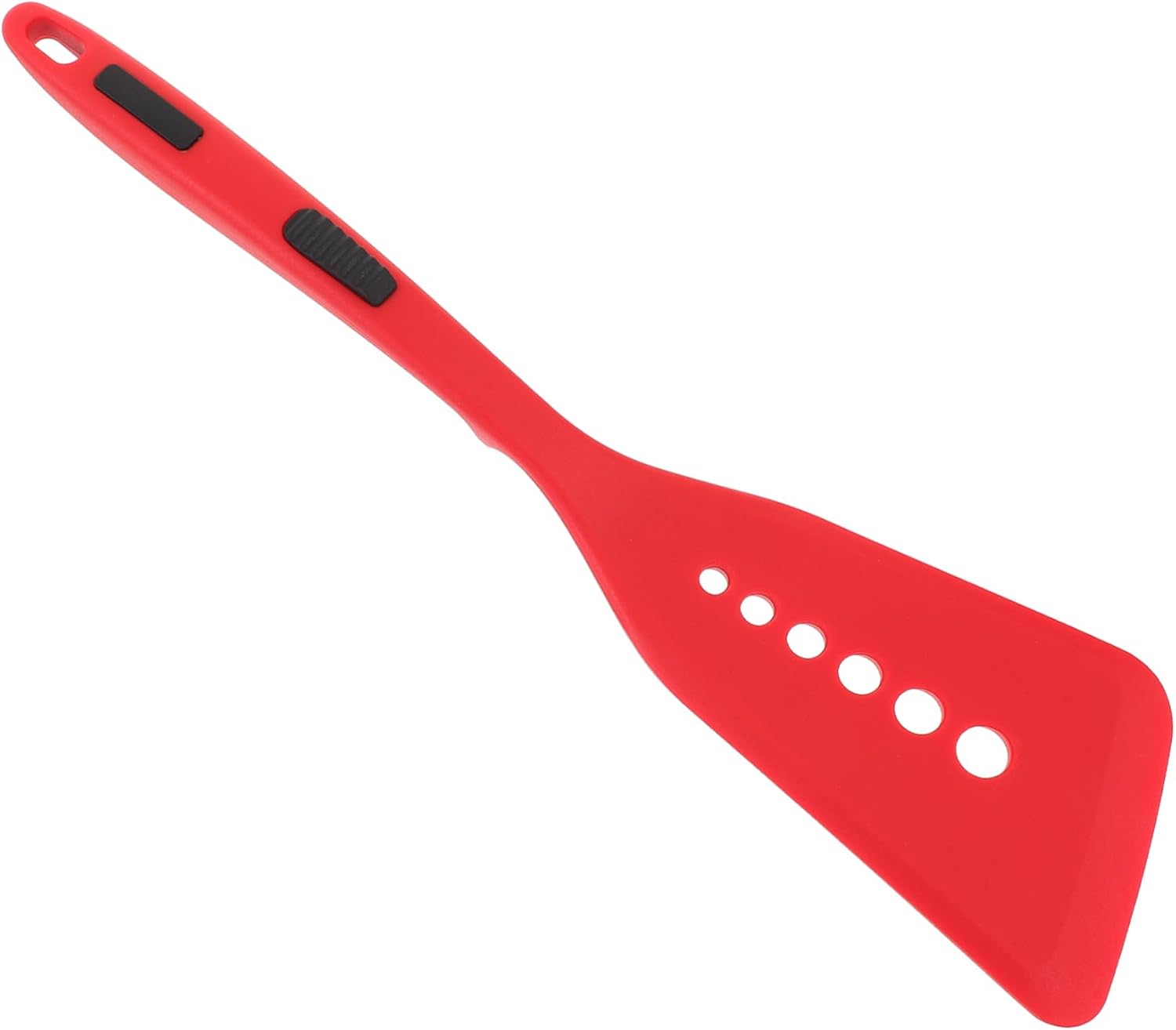SECFOU Flexible Silicone Cooking Spatula Non-stick Fish Turner for Frying Baking and Scraping Kitchen Utensil for Nonstick Cookware Dots