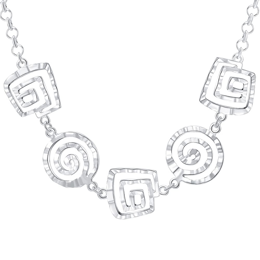 Collier pendentif rond pour mariage et anniversaire de 18 pouces