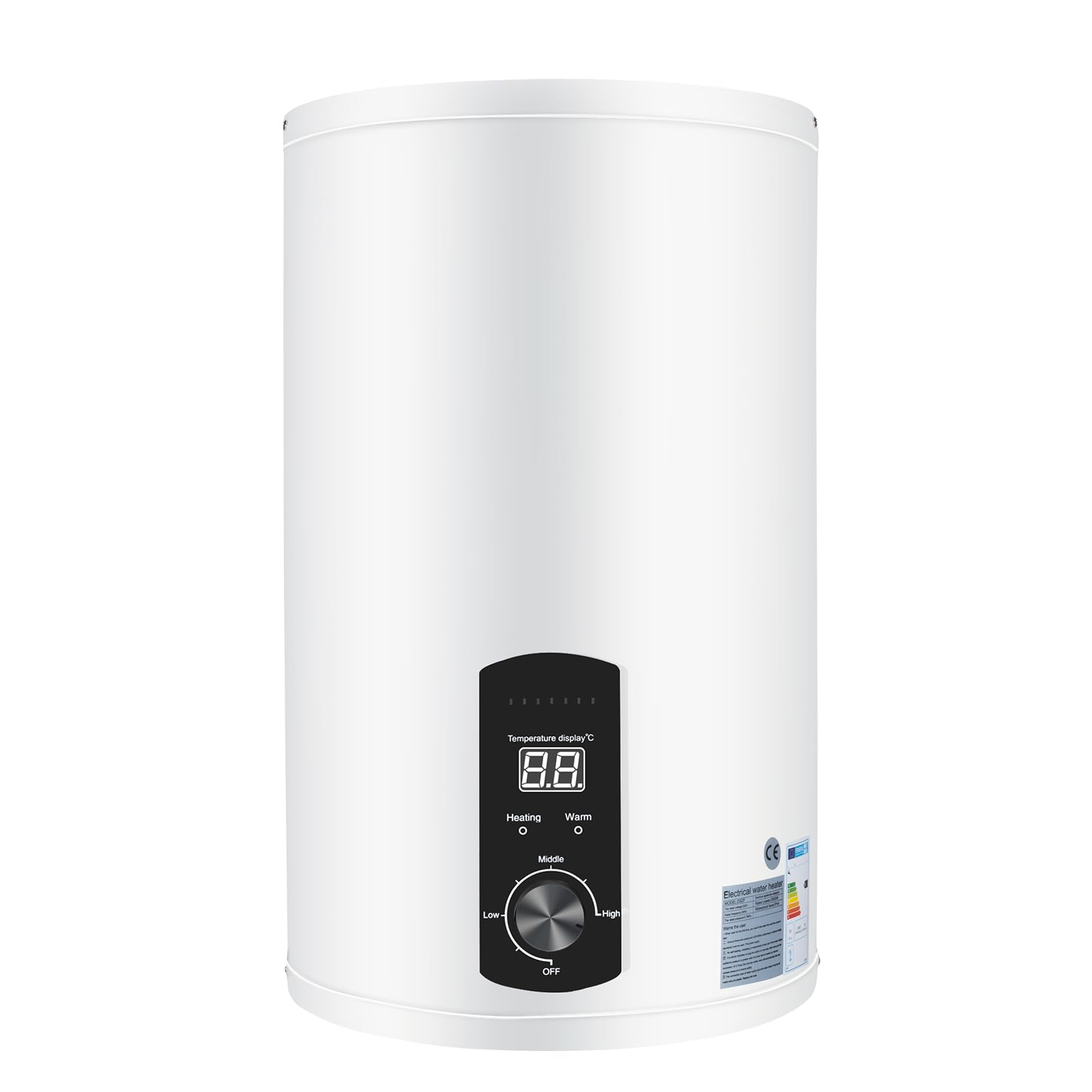 Chauffe-eau à eau chaude - 50 l/80 l/100 l/120 l - Économie d'énergie - 2000 W - Montage mural vertical - Avec indicateur de température LED - Pour salle de bain, salon de coiffure - Smart