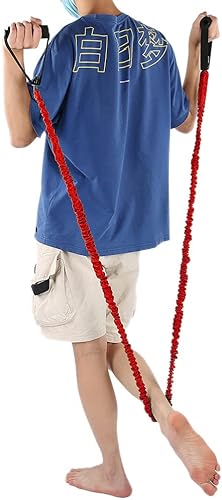 Miniatura 3 de Cuerda de tracción ranurada, bandas de resistencia para fitness, antirotura, cinturón elástico para interiores, yoga, entrenamiento de potencia,