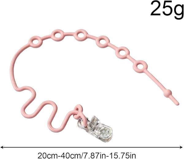 Kids Toy Straps for Stroller, Silicone Adjustable Safety Tethers, Pacifier Clip Holder for High Chair Car Seat Crib, Anti Drop Teether Leash for Travel - 2