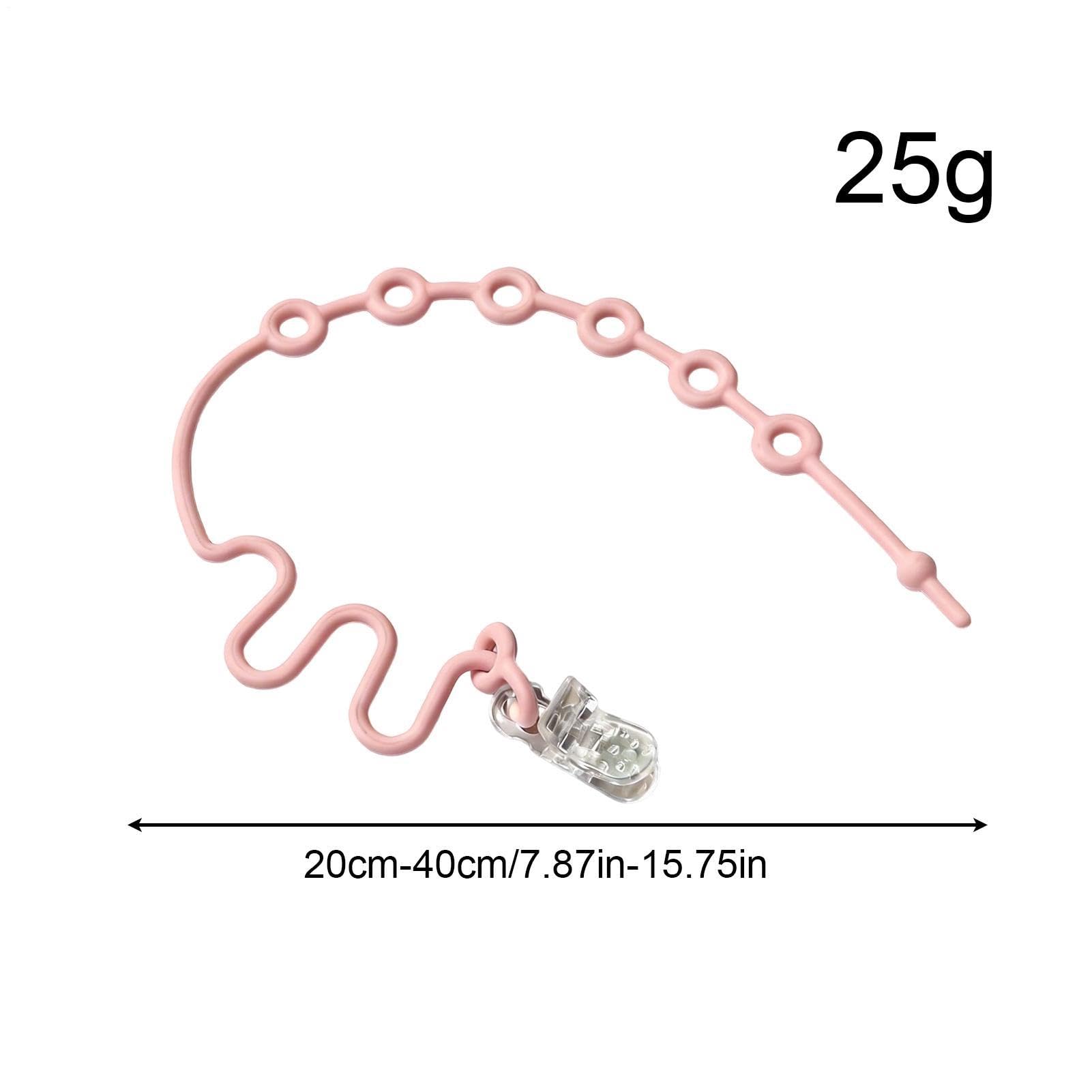 Kids Toy Straps for Stroller, Silicone Adjustable Safety Tethers, Pacifier Clip Holder for High Chair Car Seat Crib, Anti Drop Teether Leash for Travel — view 2