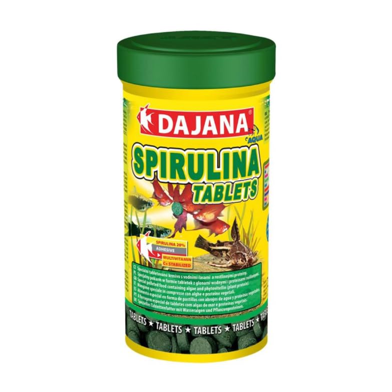 Alimento Spirulina Tablets Dajana 150GR: Suplemento Premium para Peces.