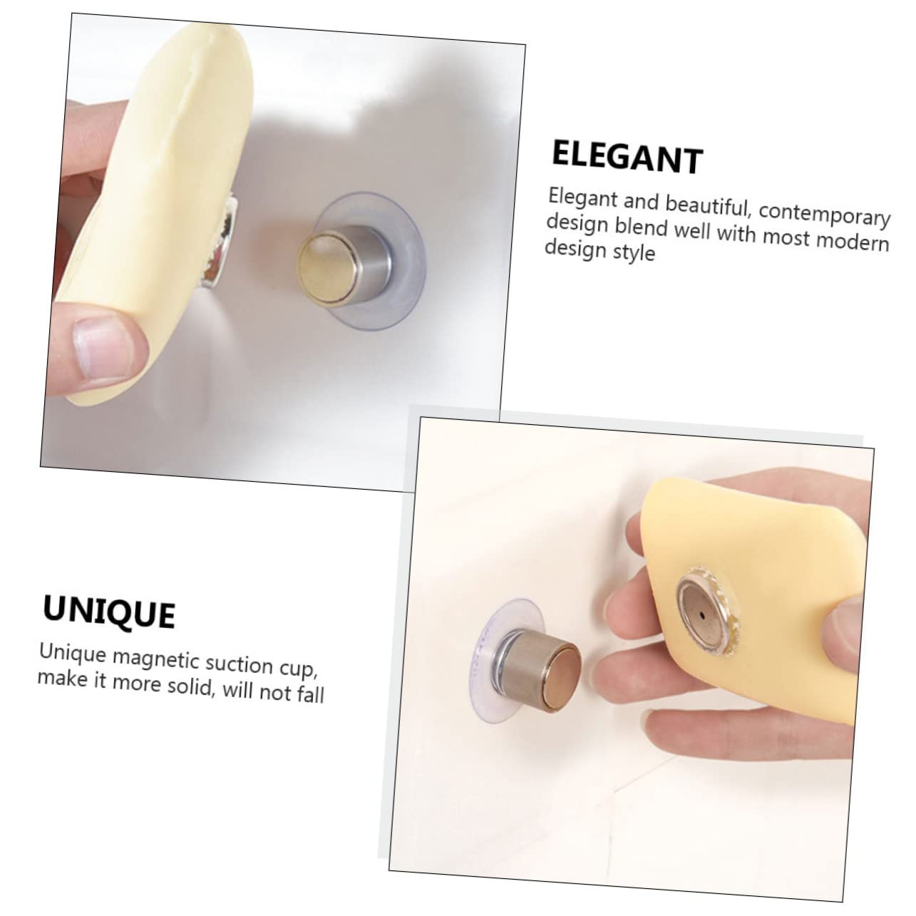 Alipis 6juegos Soporte De Jabón Magnético Creativo De Inoxidable para Baño Jabonera De Pared Ventosa Diseño Elegante y Funcional Fácil Instalación y Drenaje