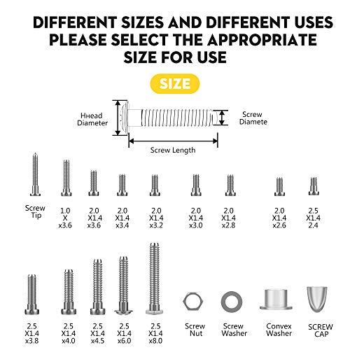 Eyeglass Repair Kit，Hiketolight Sunglasses Repair Kit with 1100pcs Eyeglass Screws, Precision Screwdriver Set and Tweezers for Eyeglasses, Sunglasses,Watch Clock Spectacle Repair