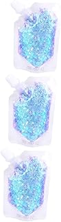 Beaupretty 3 Peças 1 Glitter Sombra Para Os Olhos Lantejoulas Para O Rosto Gel Com Glitter Gel Para O Corpo Gel Para Unhas Gel Com Glitter Para O Cabelo Gel Com Lantejoulas Para O Corpo