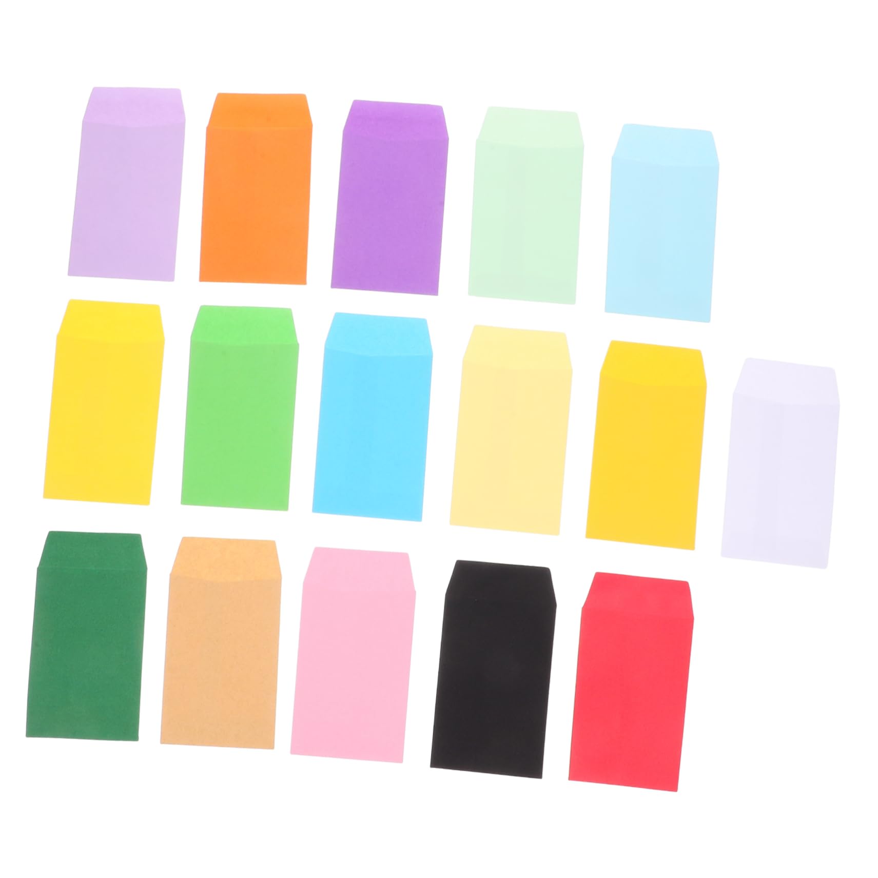 Alipis 5 Set Busta Di Semi Colorato Minuscolo Carta Da Imballo Per Il Trasloco Materiale Scolastico Borsa Buste Di Carta Buste Per Little Envelopes Carta Kraft 160 Pezzi * 5