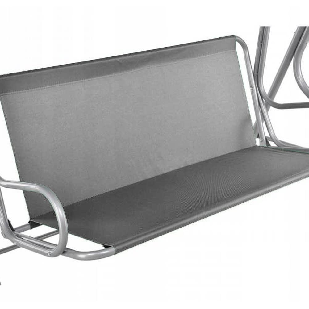 Coprisedile da Giardino per Dondolo, per Sedia a Dondolo da Giardino, Coprisedili per Altalena da Giardino, Copertura per Sedia da Giardino, 2 e 3 Posti (Grigio, 127 * 48 * 52cm)