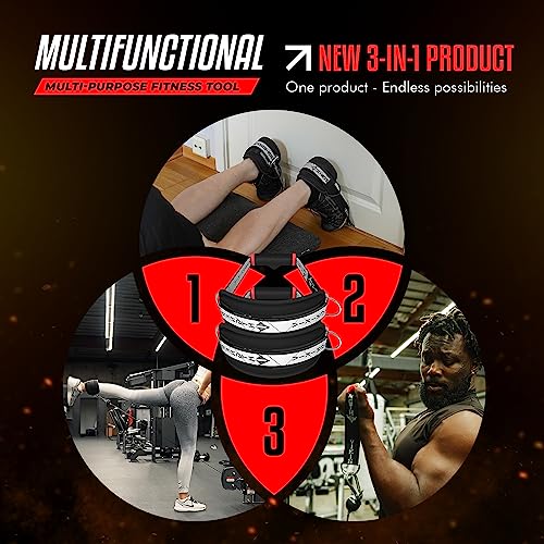 Vikingstrength Vol 2 Nordic Hamstring Curl With Extra Long Straps - Super Stability, Nordic Curl Home Equipment, Glute, Hamstring, Speed And Exercise Handles, Ankle Straps And V-Strength Workout App #TOP7