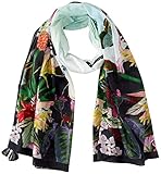 Desigual Damen Foul_Jungle Schal, Weiß (White Swan 1039), One Size (Herstellergröße: U)