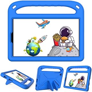 GOZOPO Kids Case for Samsung Galaxy Tab A7 Lite 8.7" (SM-T220/T225) Tablet, Lightweight Shockproof Anti-Drop Kids-Friendly Cover - Blue