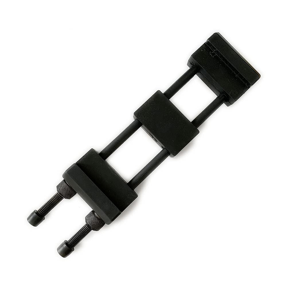 Professional Whetstone Non Slip Adjustable Holder - Chrome Plated Iron and Silicone Grindstone Base (Black)