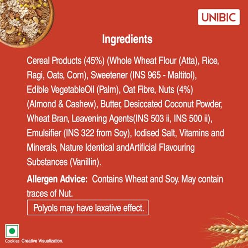 Image of Unibic Sugar Free Multigrain Cookies, 75 /67.5gm(weight may vary)
