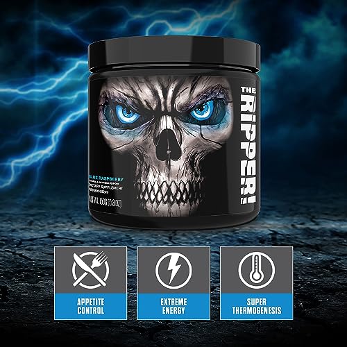 Jnx Sports® The Ripper! Shredding Thermogenic Fat Burner For Men & Women – Fast Acting Stim Thermogenesis, Appetite Suppressant, Extreme Energy & Focus Supplement – Blue Raspberry, 30 Servings #TOP3