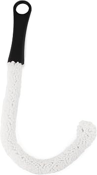 True Decanter and Growler Brush Multipurpose Glassware Cleaner, No-Scratch High-Tensile Foam Reusable Cleaning Accessory with Ergonomic Handle, White