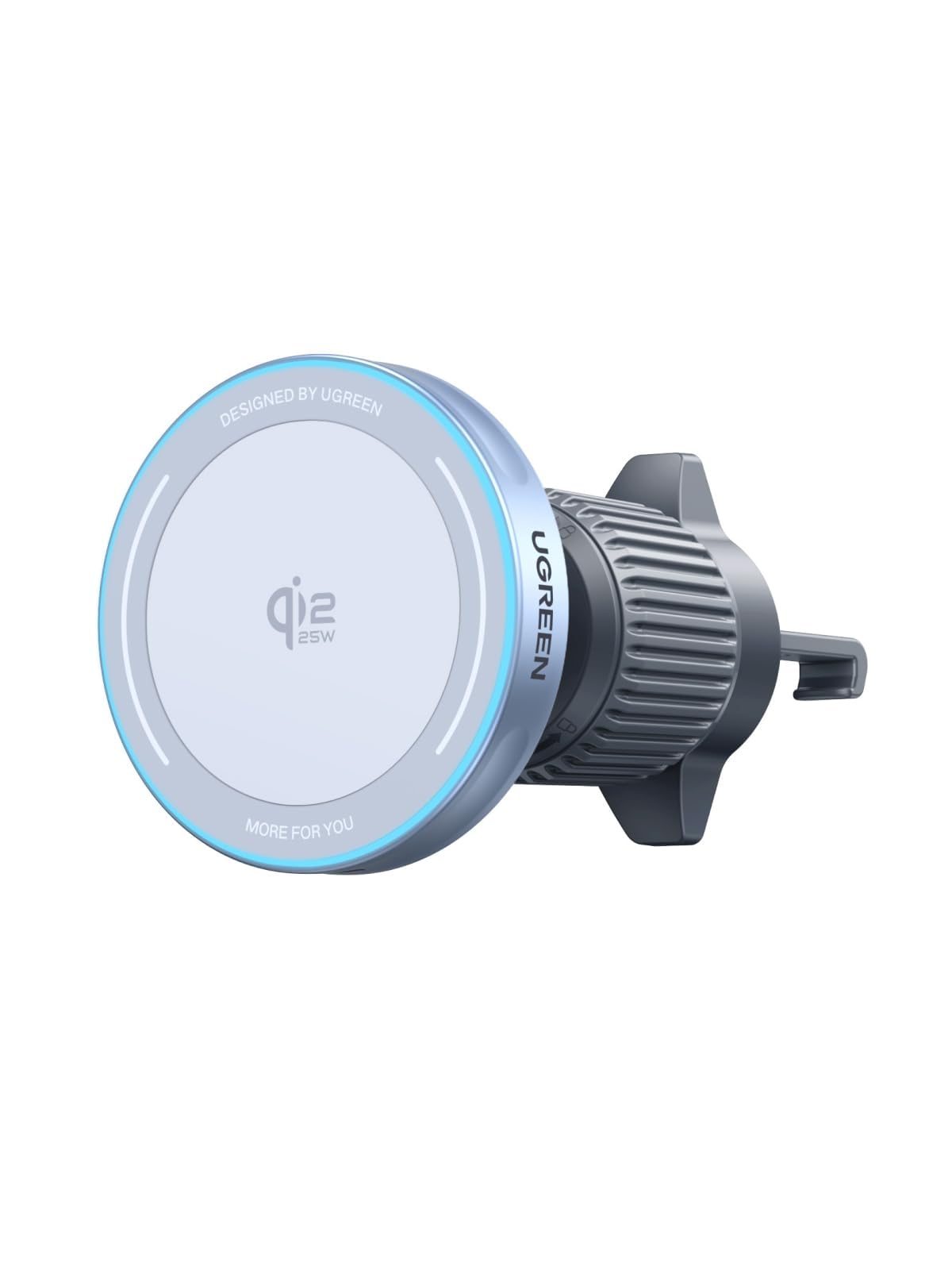 UGREEN MagSafe Compatible Wireless Car Charger | Air Vent Clip and Fast Power, 360°Adjustable Car Phone Holder for iPhone 17-12 Series and More, Includes USB-C Cable ClimatePartner certified