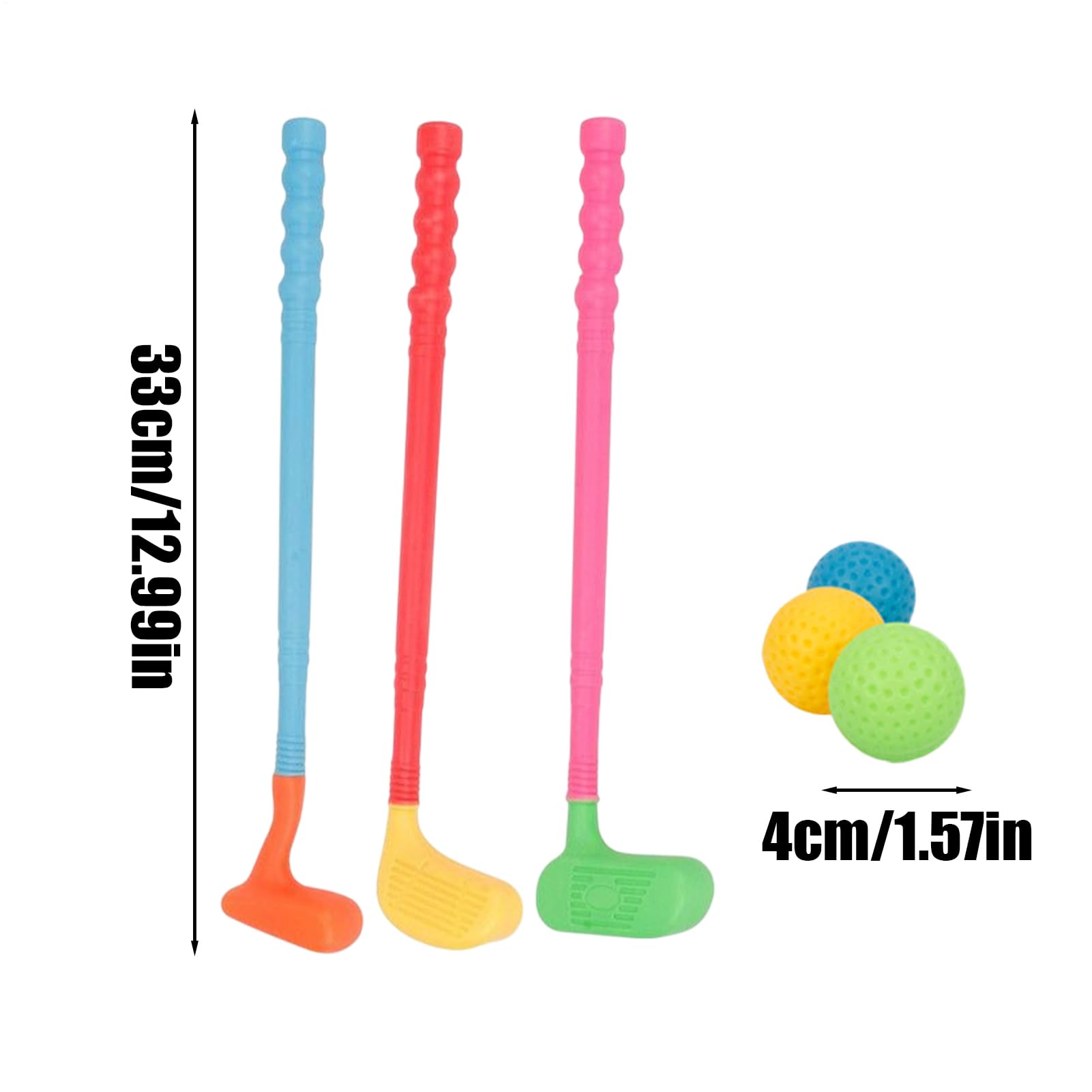 Palos de Golf para niños pequeños, Juego de Golf con Palos y Pelotas, Juego de de plás-Tico, Juguetes de, Juguetes Deportivos para niños y niñas en Interiores y Exteriores