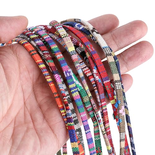 Image of Psyqtsuary Glasses Strap, 12 Pcs Colorful Glasses Holder Strap Nylon Safety Eyeglass Lanyard Vintage Boho Eye Glasses Holders Around Neck for Men and Women