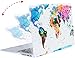 MOSISO Compatible with MacBook Air 11 inch Case (Models: A1370 & A1465), Plastic Pattern Hard Shell Case & Keyboard Cover Skin & Screen Protector, World Map