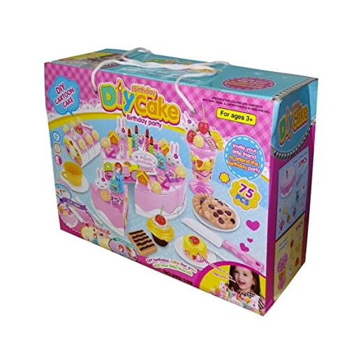 lvl25 LEVEL25 Tarta de Juguete cumpleaños, 75 Piezas. Incluye Vela con luz, Canta canción Happy Birthday y aplausos. Incluye Caja