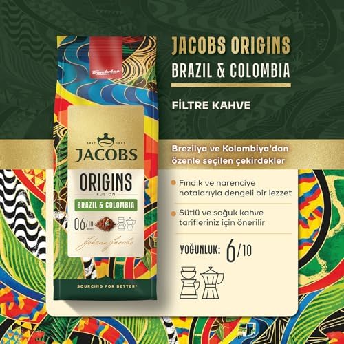 Jacobs Origins Brazil & Colombia Filtre Kahve 200 gr - Görsel 4