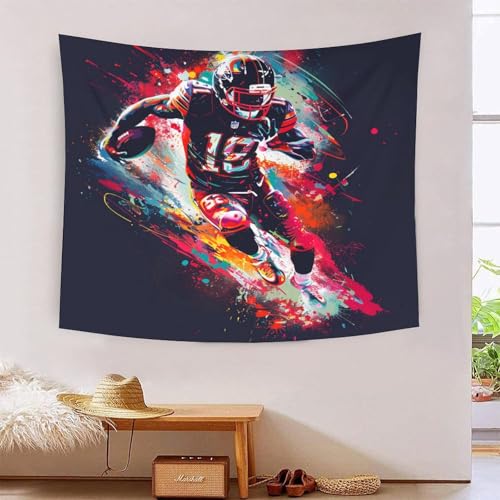 Tapisserie art mural football 3D pour habiller le mur d'un salon de supporter ou une chambre