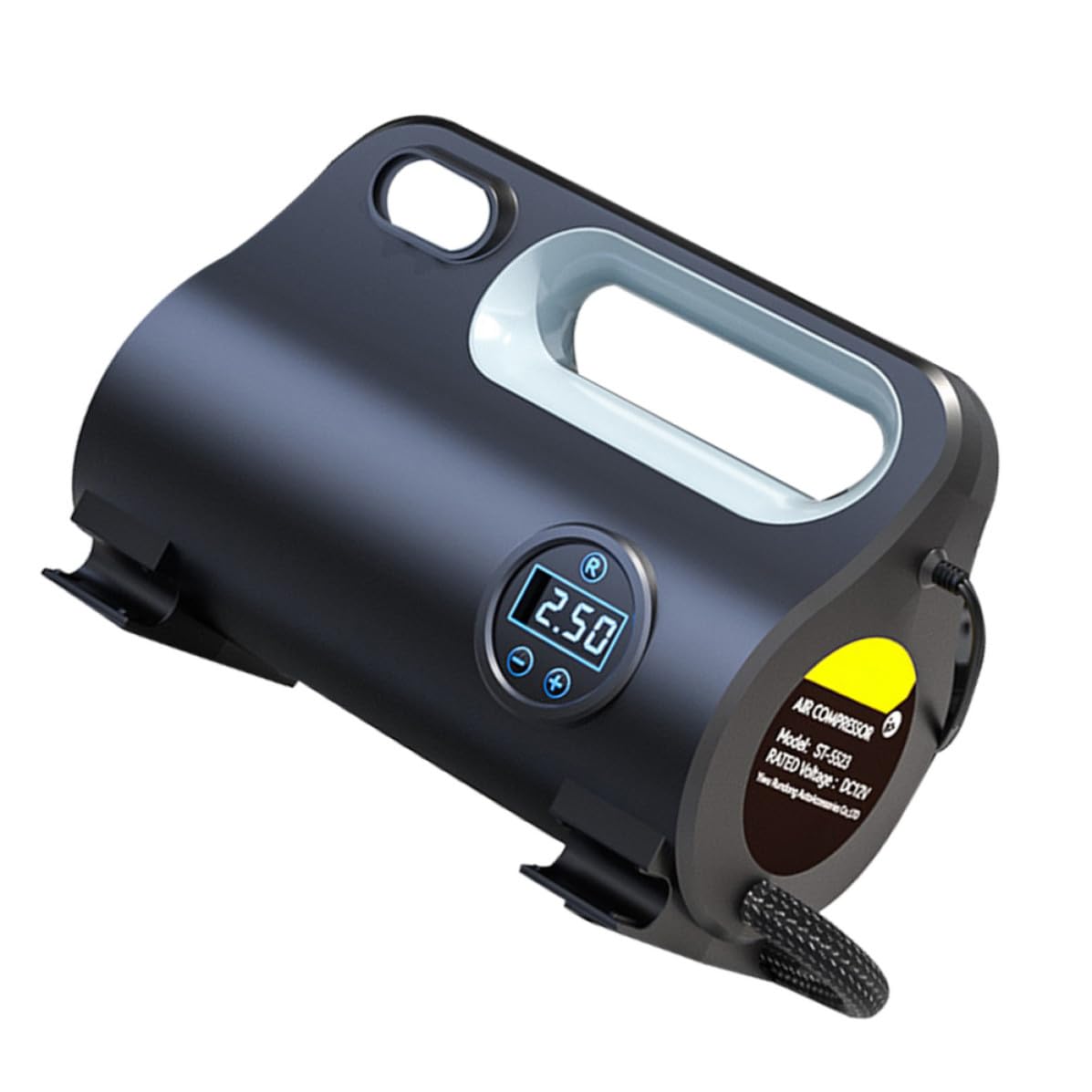 Bomba de aire portátil POPETPOP de 22l/min con pantalla digital para neumáticos de coche 8