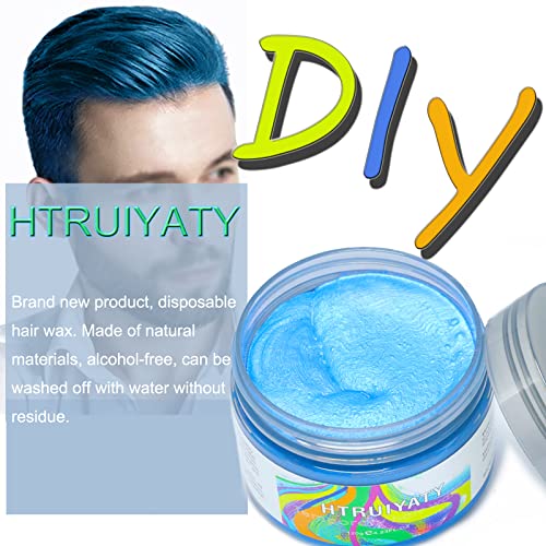 Temporary Blue Hair Color Wax,Natural Hair Spray Color Washable For Kids Women Men For Dark Light Hair Hairstyle Cosplay Halloween Party Christmas Diy Hairstyle #TOP6