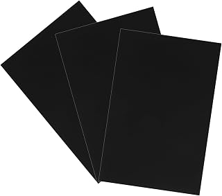 Kit de Reparación y Reparar Arañazos para Paddle Surf Inflable 3 Parches Rectangulares de PVC Negro, Impermeables y Resistentes para Sellar Fugas