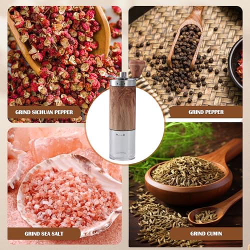 Compact Manual Coffee Grinder with Hand Crank and 5 Customisable Settings for Travel, Office, Camping, and Espresso - Image 7