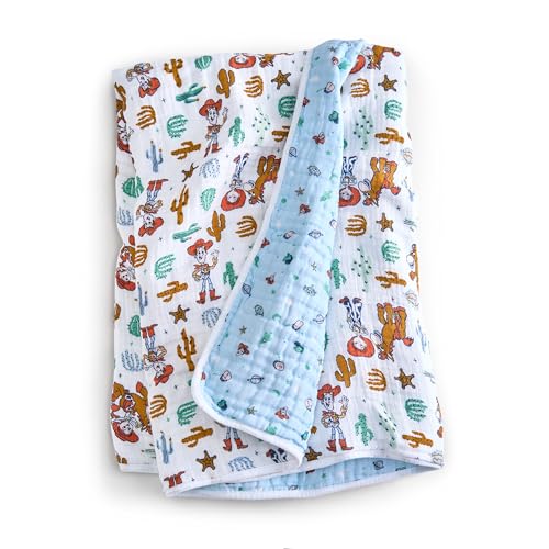 Image of aden + anais Essentials Cotton Muslin Blanket Toy Story, Woody and Friends