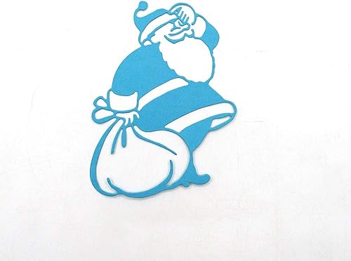 Miniatura 4 de Troqueles de metal con diseño de Papá Noel para llevar una bolsa, plantillas troqueladas para tarjetas y álbumes de recortes y manualidades