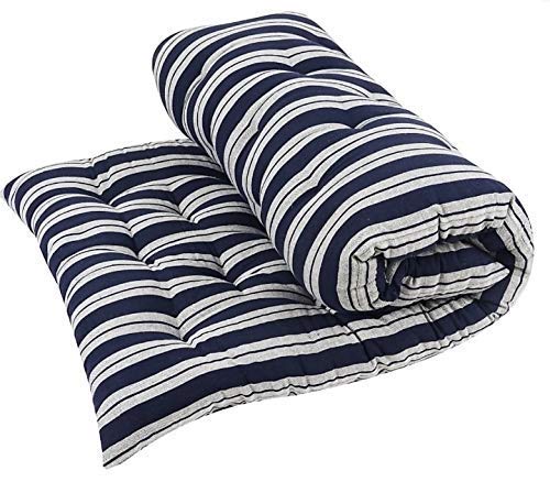 Soft Cotton Multicolour Mattress Gadda (King, Blue)