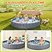 Burbell 72 x 12 Extra Large Kids Baby Ball Pool, Jumbo Ball Toddlers Game Activity Pit, Hold Over 2000 Balls, Round Folding Portable Play Pit Indoor and Outdoor, Balls Not Include(Grey)
