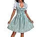 Women's 2025 Oktoberfest Costume, Traditional German Bavarian Dirndl Dress Beer Carnival Festival Halloween Party Outfit