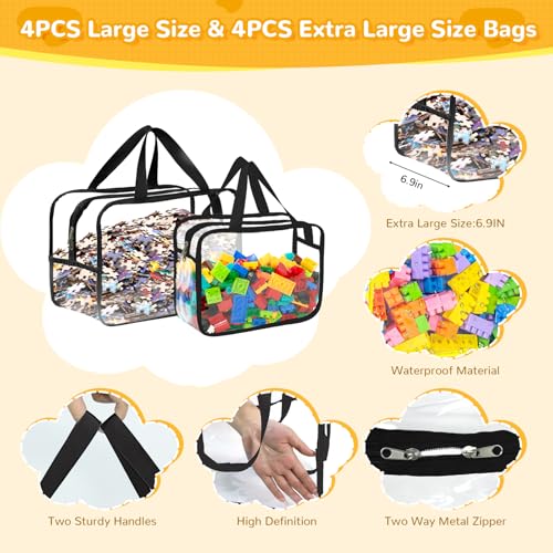 Bolsas de almacenamiento de juguetes para solucionar el caos de piezas sueltas 3