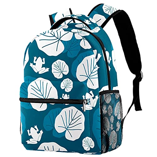 Sac à dos voyage motif dessin animé grenouille verte garçon fille ado