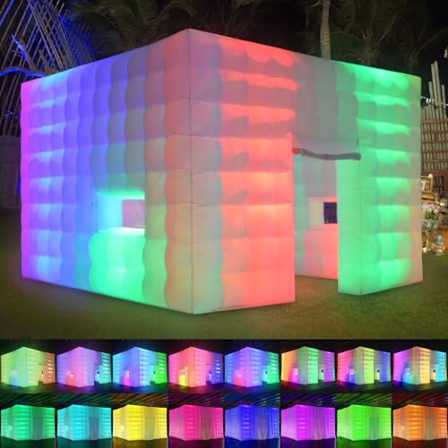 SAYOK Inflatable Party Tent 16.4'x16.4'x11.5' with LED Wall...