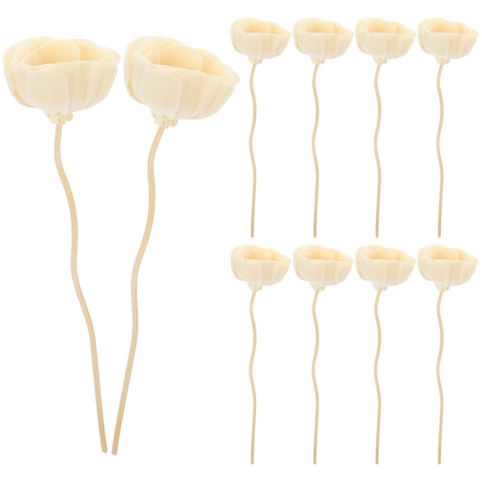SEWACC 10pcs Flower Sticks for Diffuser Natural Fragrance Diffuser Refills for Home Decor and Spa for Living Room Bedroom Kitchen