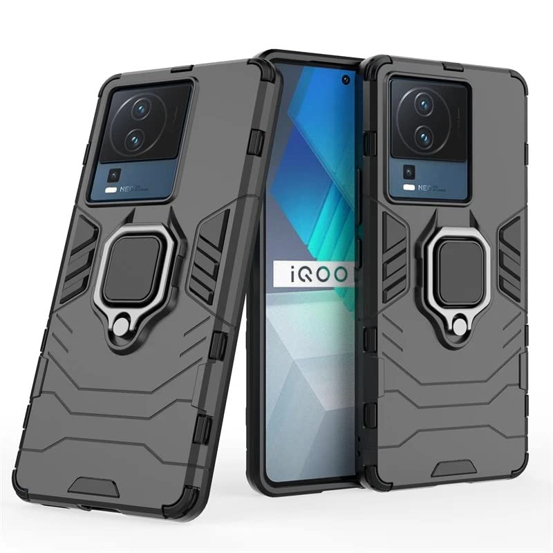 Spazy Case® iQOO Neo 7 5G / Neo 7 Pro 5G Back Cover | Dual Layer Armor Defender Full Body Protective + PC Hybrid Kickstand Back Case for iQOO Neo 7 5G / Neo 7 Pro 5G (B0BVZXH2QD) Amazon Price History, Amazon Price Tracker